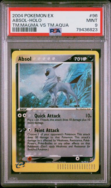 2004 Pokemon Team Magma vs Team Aqua #96 Absol- Holo PSA 9