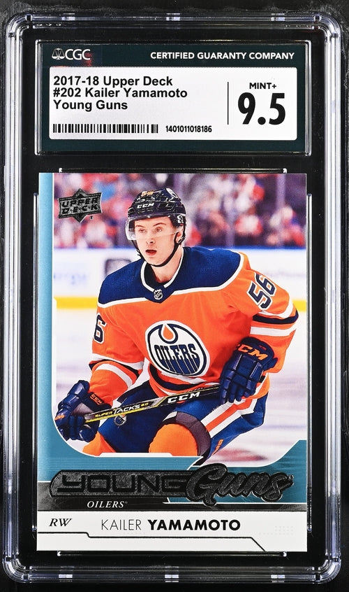 2017-18 Upper Deck #202 Kailer Yamamoto CGC 9.5 (Rookie)