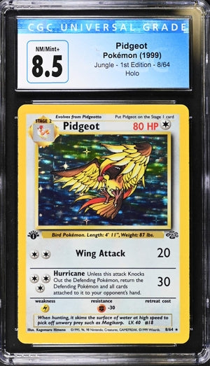 1999 Pokemon Jungle 1st Edition Pidgeot Holo #8 CGC 8.5 | Eastridge Sports Cards