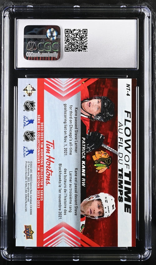 2022-23 Upper Deck Tim Hortons Flow of Time #NT-4 Patrick Kane CGC 8.5