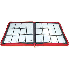 Ultra Pro Vivid 12-Pocket Zippered PRO Binder  - Red