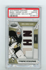 2010-11 Certified Fabric of the Game NHL Die Cut #MAF Marc-Andre Fleury #05/25 PSA 10 | Eastridge Sports Cards