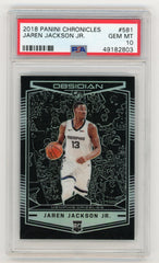 2018-19 Panini Chronicles Obsidian Preview #581 Jaren Jackson Jr. PSA 10 (Rookie) | Eastridge Sports Cards