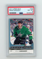 2017-18 Upper Deck #208 Denis Gurianov PSA 8 (Rookie) | Eastridge Sports Cards