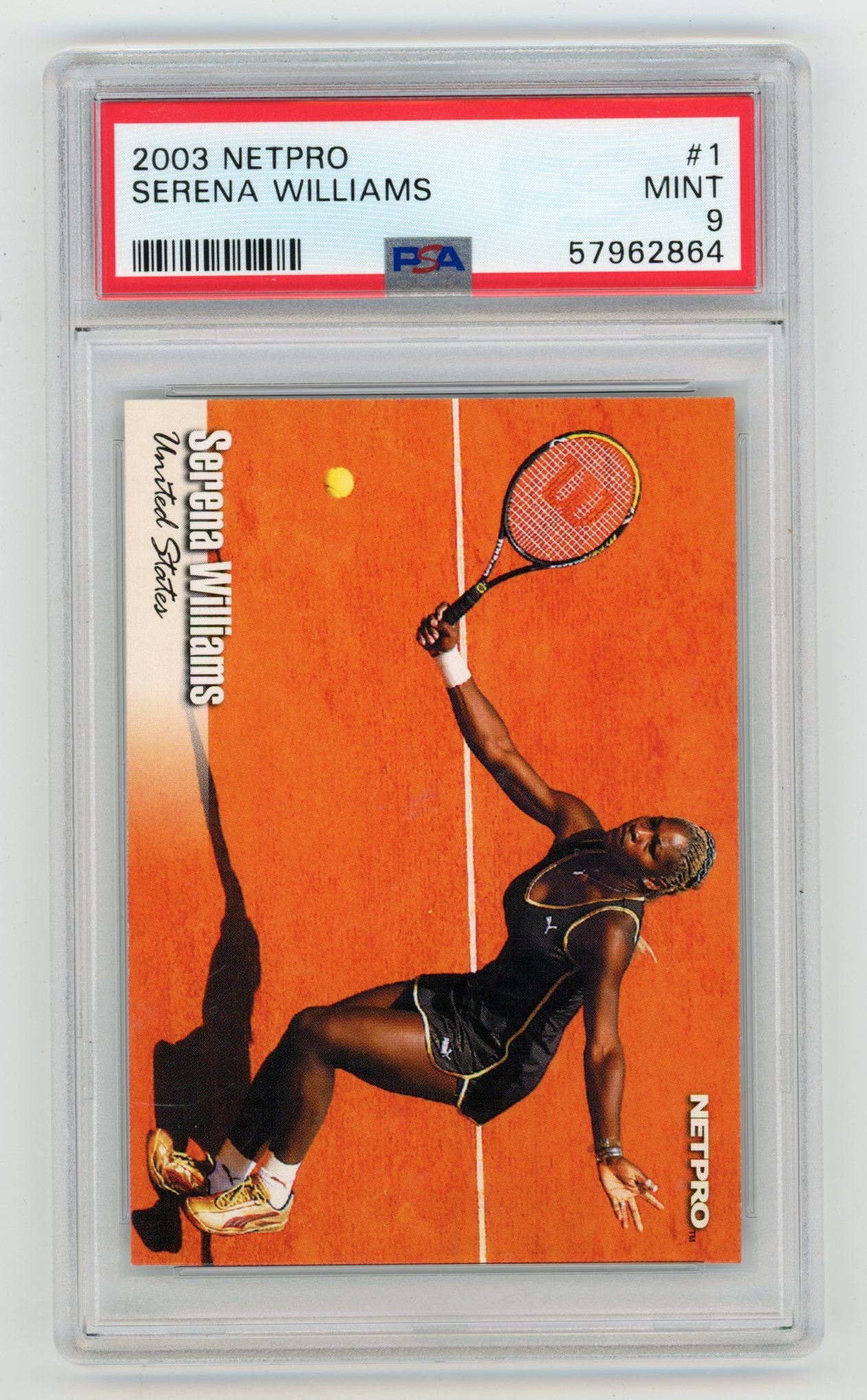 2003 NetPro #1 Serena Williams PSA 9 | Eastridge Sports Cards