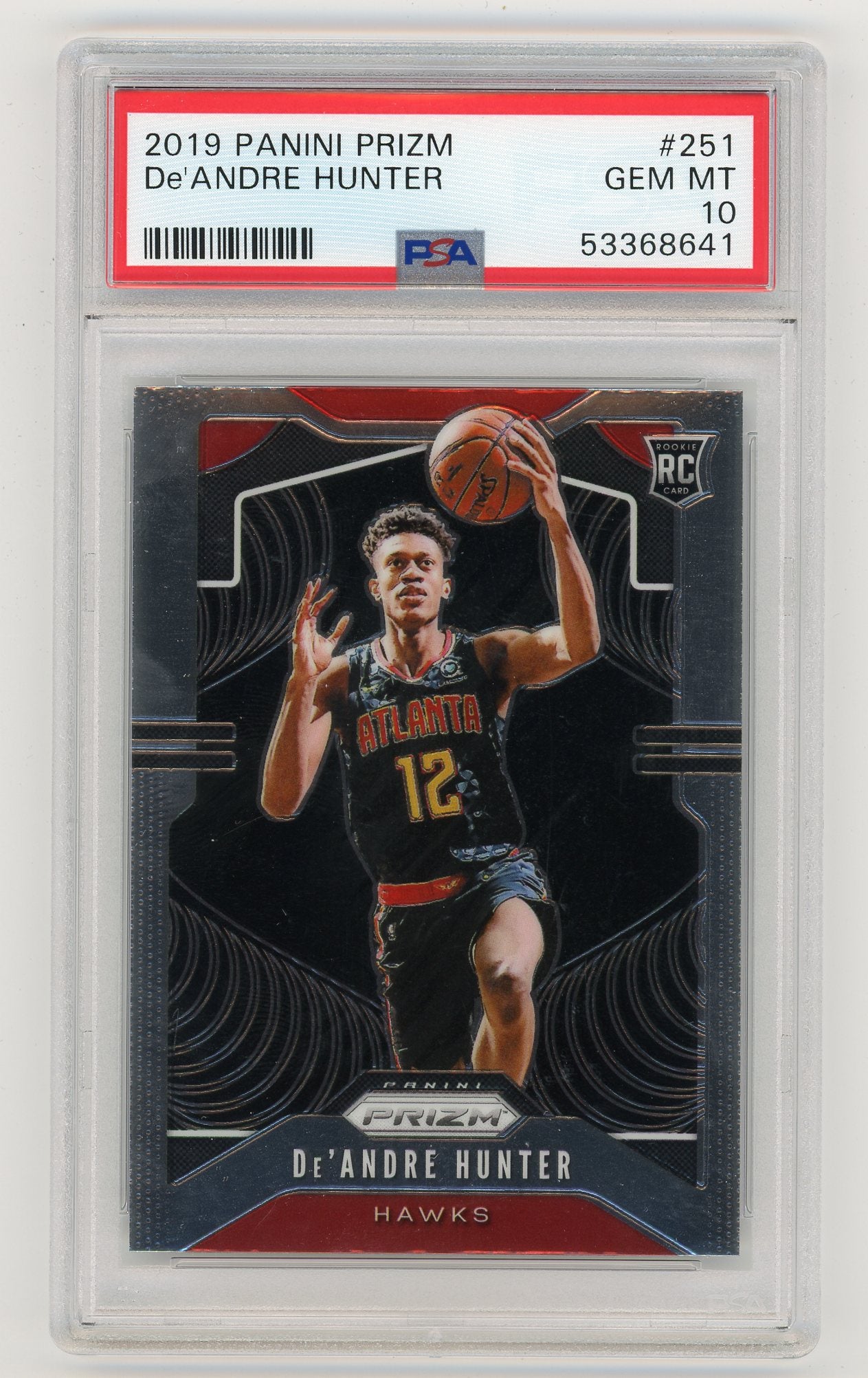 2019-20 Panini Prizm #251 De'Andre Hunter PSA 10 (Rookie) | Eastridge Sports Cards
