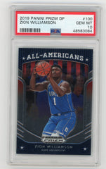2019-20 Panini Prizm Draft Picks #100 Zion Williamson PSA 10 (Rookie) | Eastridge Sports Cards