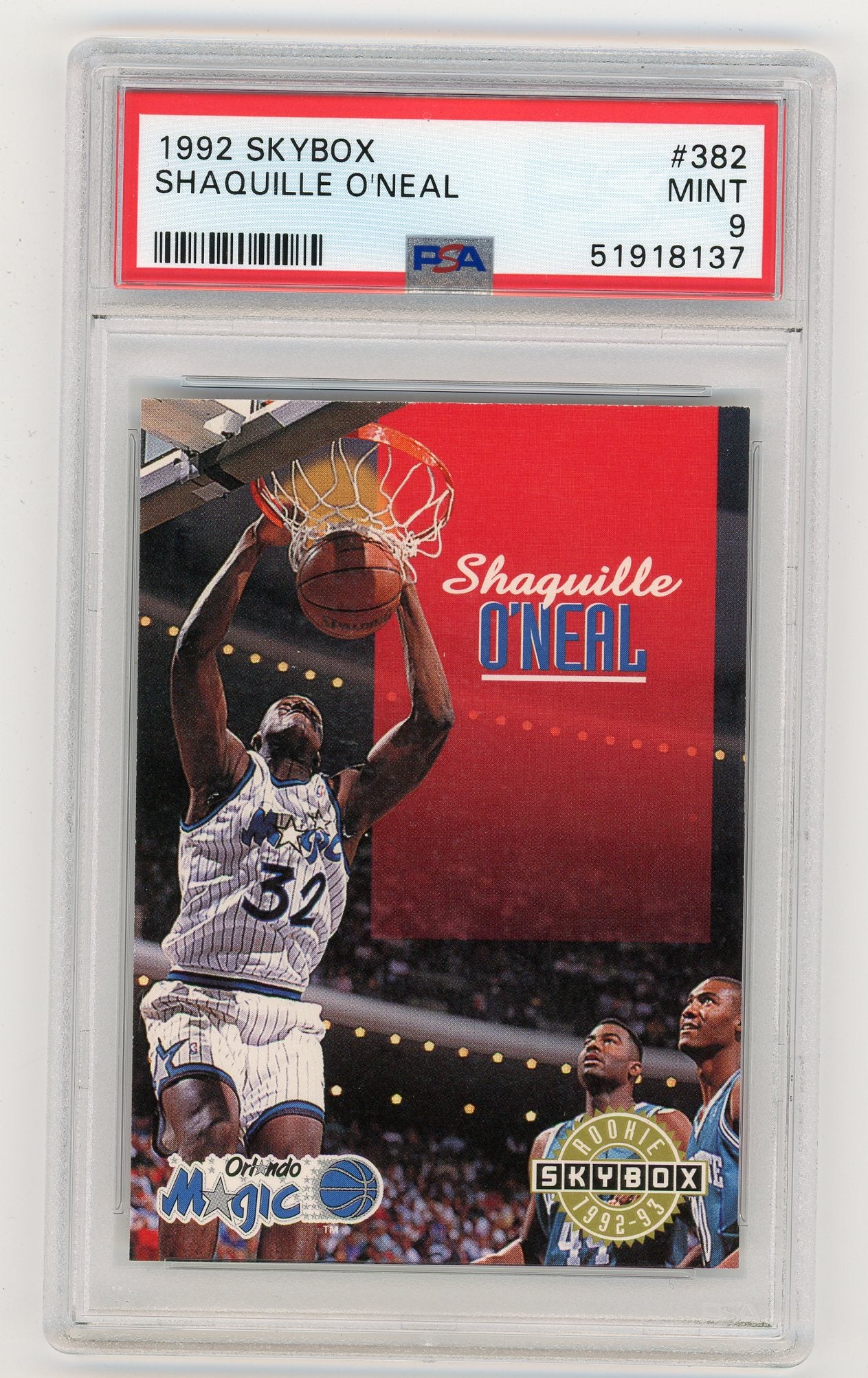 1992-93 SkyBox #382 Shaquille O'Neal PSA 9 (Rookie) | Eastridge Sports Cards