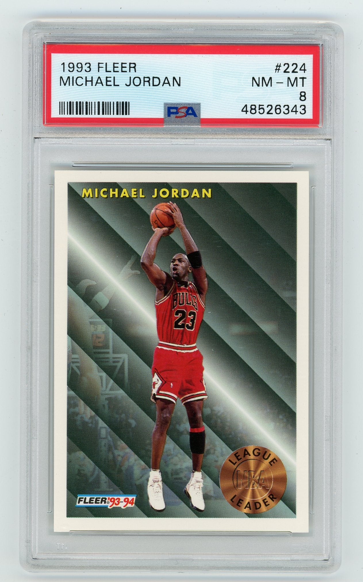 1993-94 Fleer #224 Michael Jordan PSA 8 | Eastridge Sports Cards