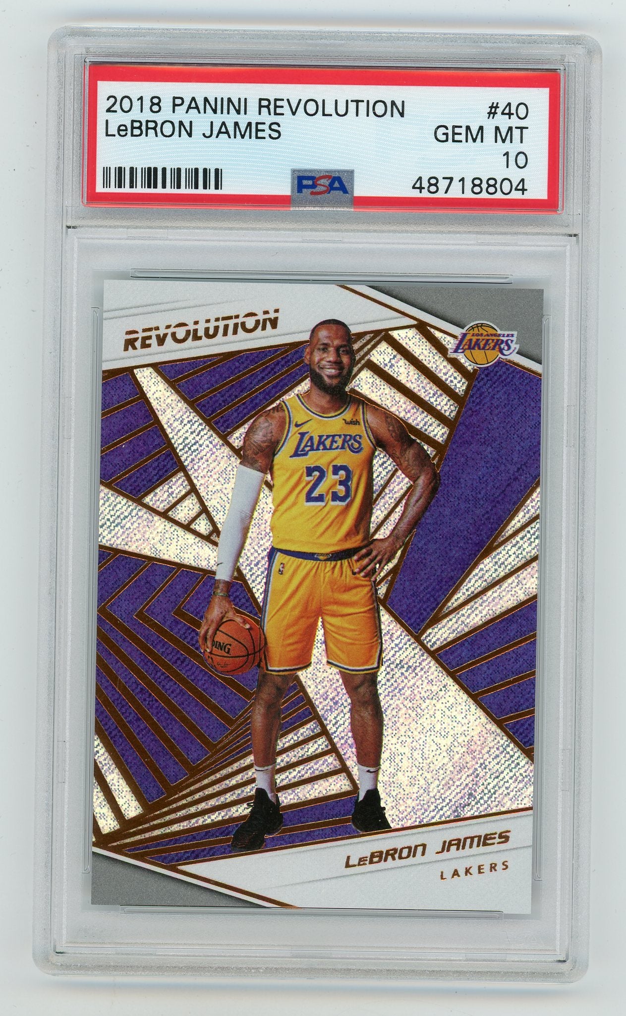 2018-19 Panini Revolution #40 Lebron James PSA 10 | Eastridge Sports Cards