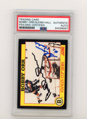 1991 Score Bobby Orr/Glenn Hall Signed Trading Card PSA Authentic Auto | Eastridge Sports Cards