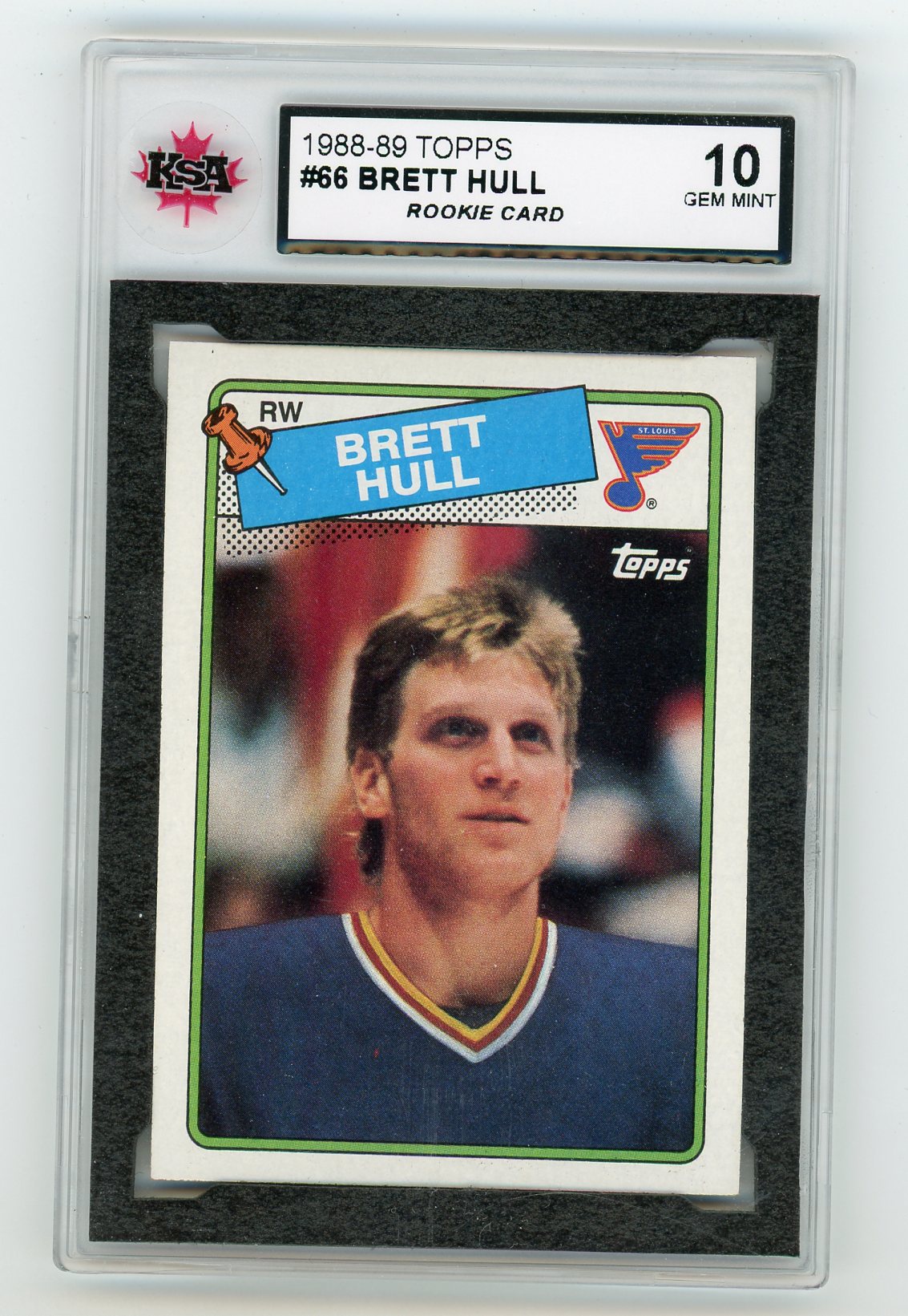 1988-89 Topps #66 Brett Hull KSA 10 (Rookie) | Eastridge Sports Cards