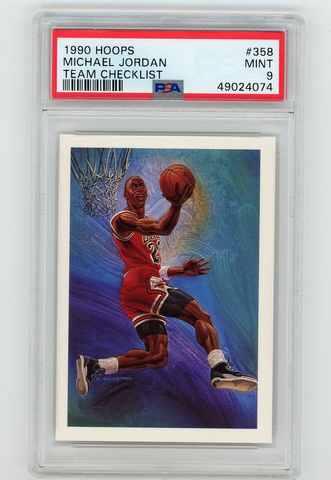 1990-91 Hoops #358 Michael Jordan PSA 9 | Eastridge Sports Cards