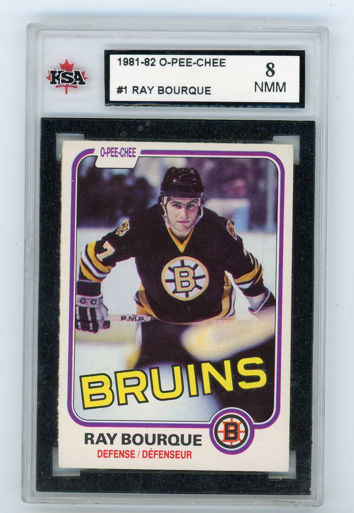 1981-82 O-Pee-Chee #1 Ray Bourque KSA 8 | Eastridge Sports Cards
