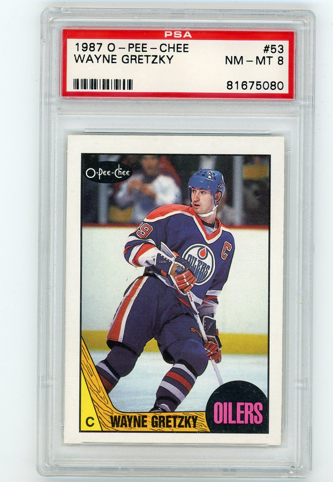 1987-88 O-Pee-Chee #53 Wayne Gretzky PSA 8 | Eastridge Sports Cards
