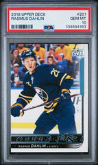 2018-19 Upper Deck #201 Rasmus Dahlin PSA 10 (Rookie) | Eastridge Sports Cards