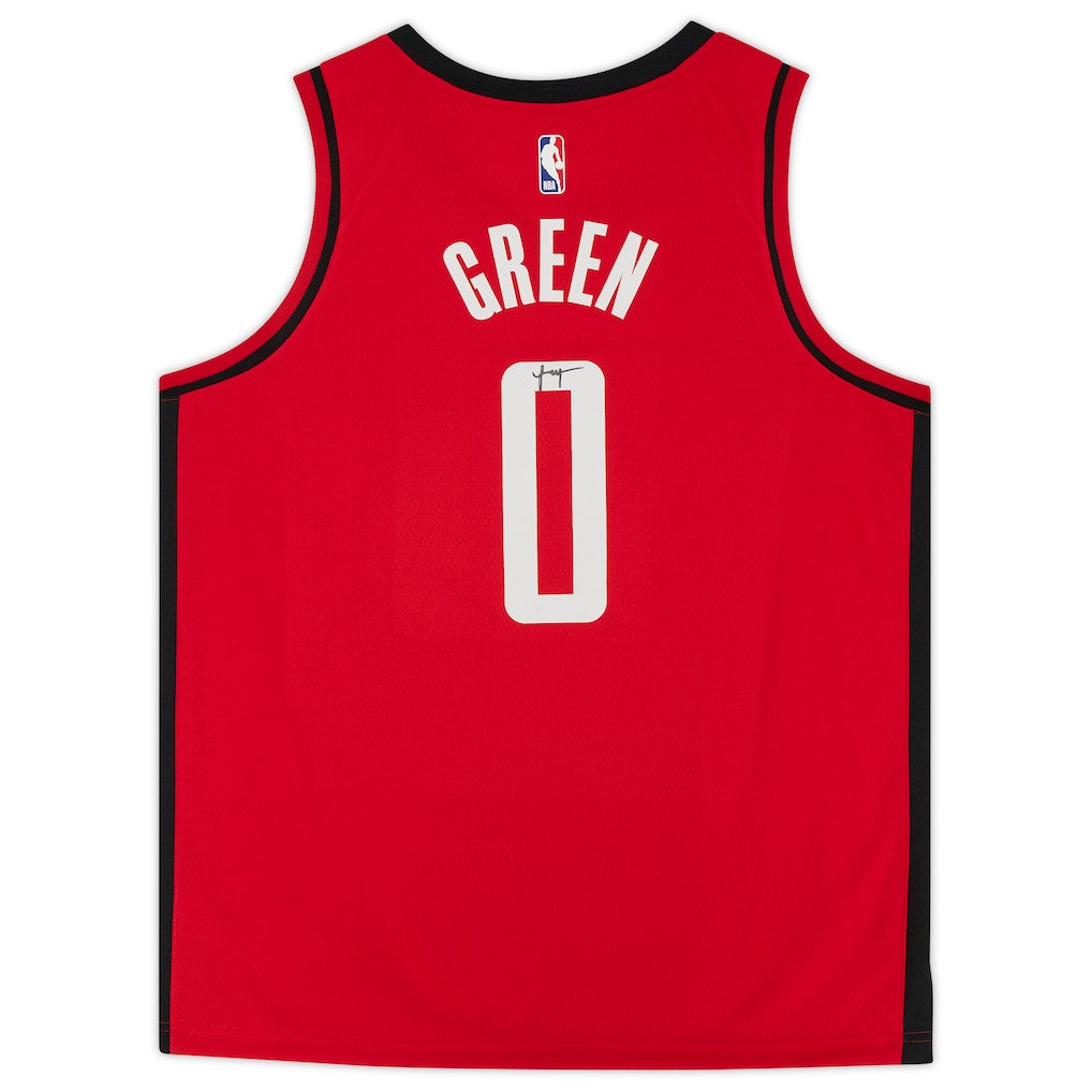 Jalen Green Houston Rockets Autographed Red Nike 2021-22 Icon Edition Swingman Jersey (Fanatics Authentic)