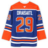 Leon Draisaitl Edmonton Oilers Autographed Royal Fanatics Premium Jersey (Fanatics Authentic)