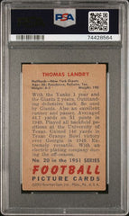 1951 Bowman #20 Tom Landry PSA 3 (Rookie) | Eastridge Sports Cards