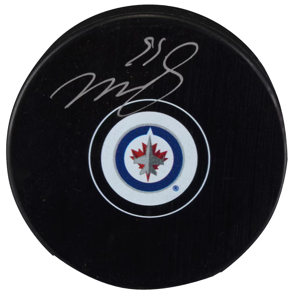 Mark Scheifele Autographed Winnipeg Jets Hockey Puck (Fanatics Authentic)