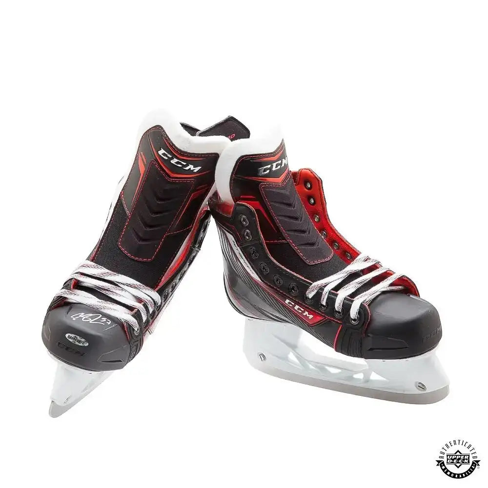 Connor McDavid Autographed CCM JetSpeed Skates (Upper Deck Authenticated)