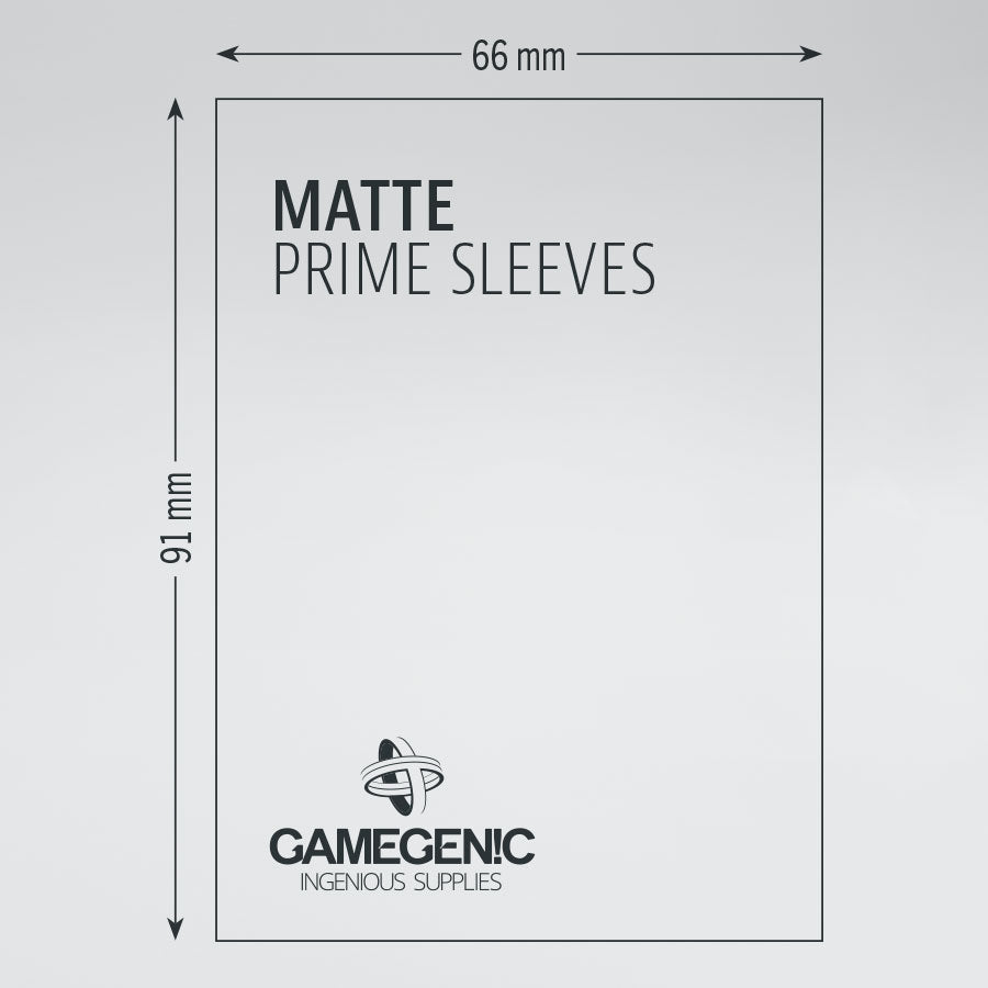 Gamegenic Prime Matte Sleeves - White