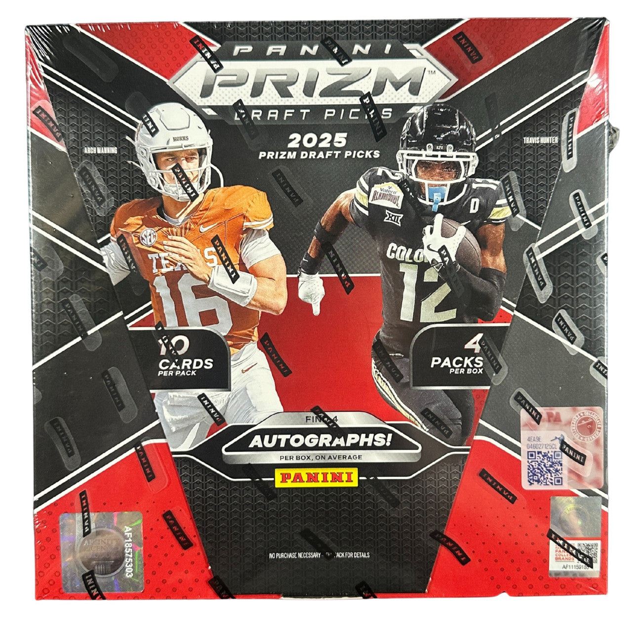 2025 Panini Prizm Draft Picks College Football Hobby Box