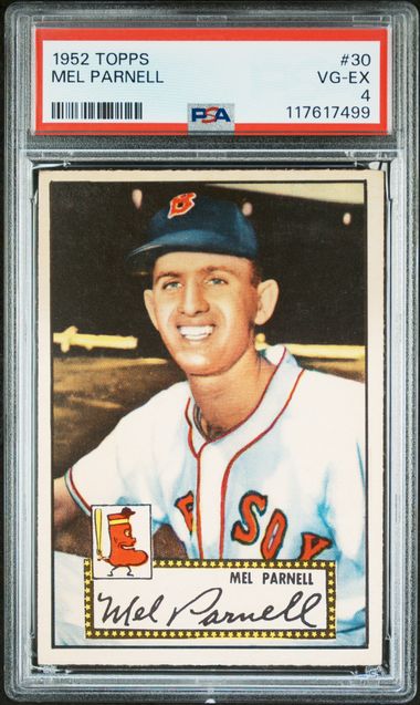1952 Topps #30 Mel Parnell PSA 4