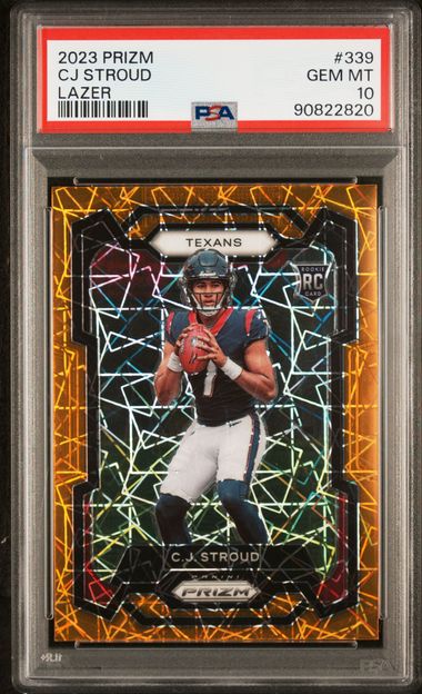 2023 Panini Prizm Lazer #339 CJ Stroud PSA 10 (Rookie) | Eastridge Sports Cards