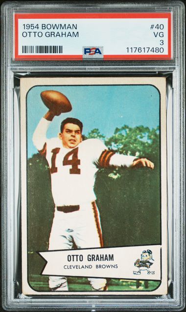1954 Bowman #40 Otto Graham PSA 3