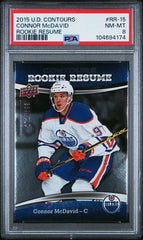 2015-16 Upper Deck Contours Rookie Resume #RR-15 Connor McDavid #272/399 PSA 8 (Rookie) | Eastridge Sports Cards