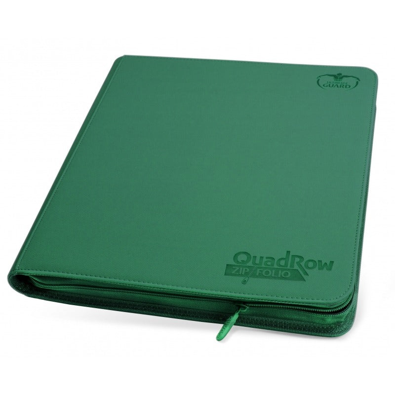 Ultimate Guard QuadRow 24 pkt Zipfolio - Green | Eastridge Sports Cards