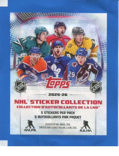 2025-26 Topps NHL Sticker Packet