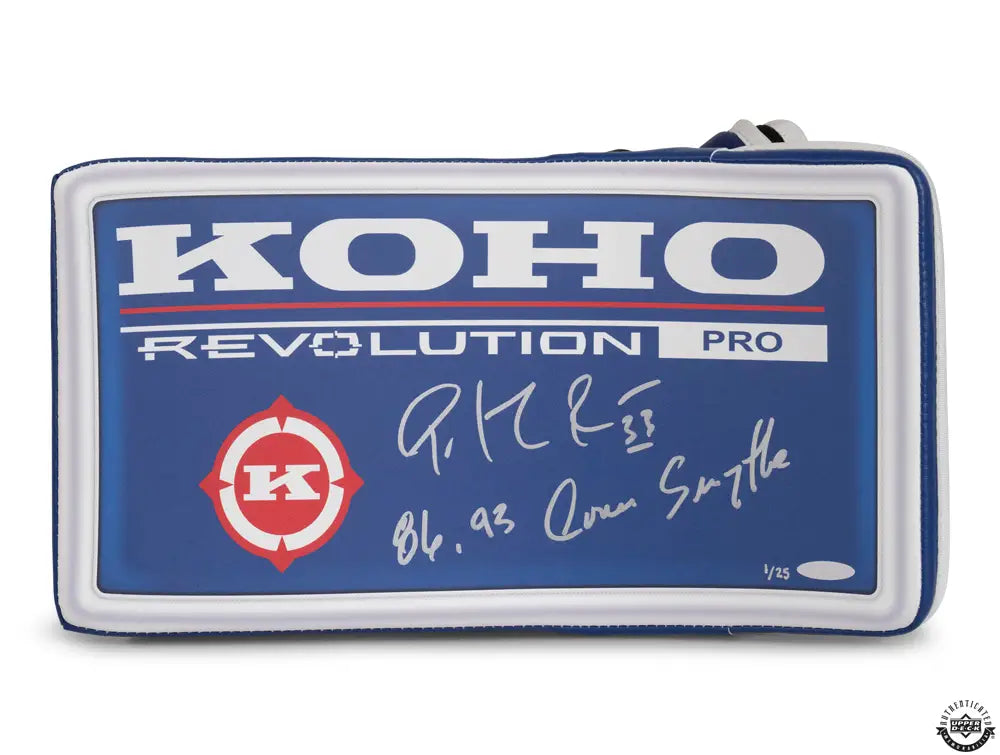 Patrick Roy Autographed & Inscribed Replica KOHO Revolution Pro Goalie Blocker Limited Edition #/25 (Upper Deck Authenticated)
