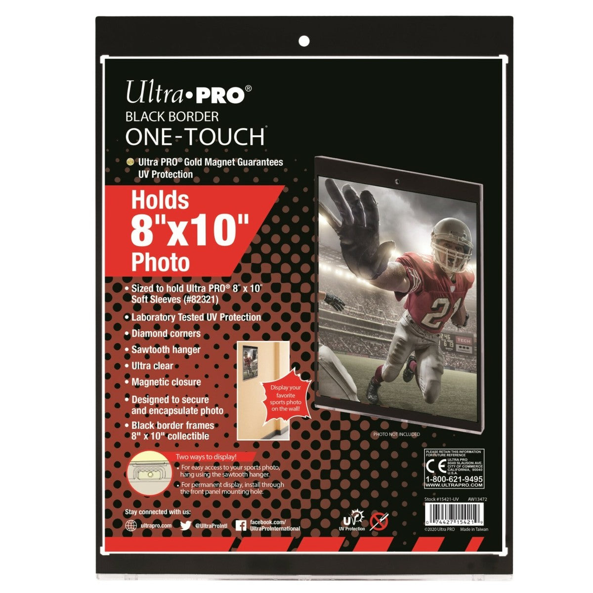 Ultra Pro 8x10 Black Border One-Touch Magnetic Holder