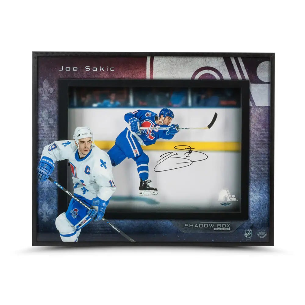 Joe Sakic Young Gun Shadow Box (Upper Deck Authenticated)