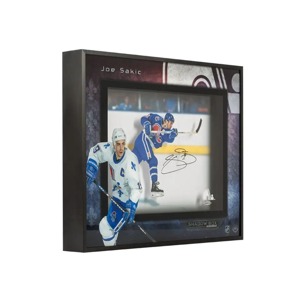 Joe Sakic Young Gun Shadow Box (Upper Deck Authenticated)