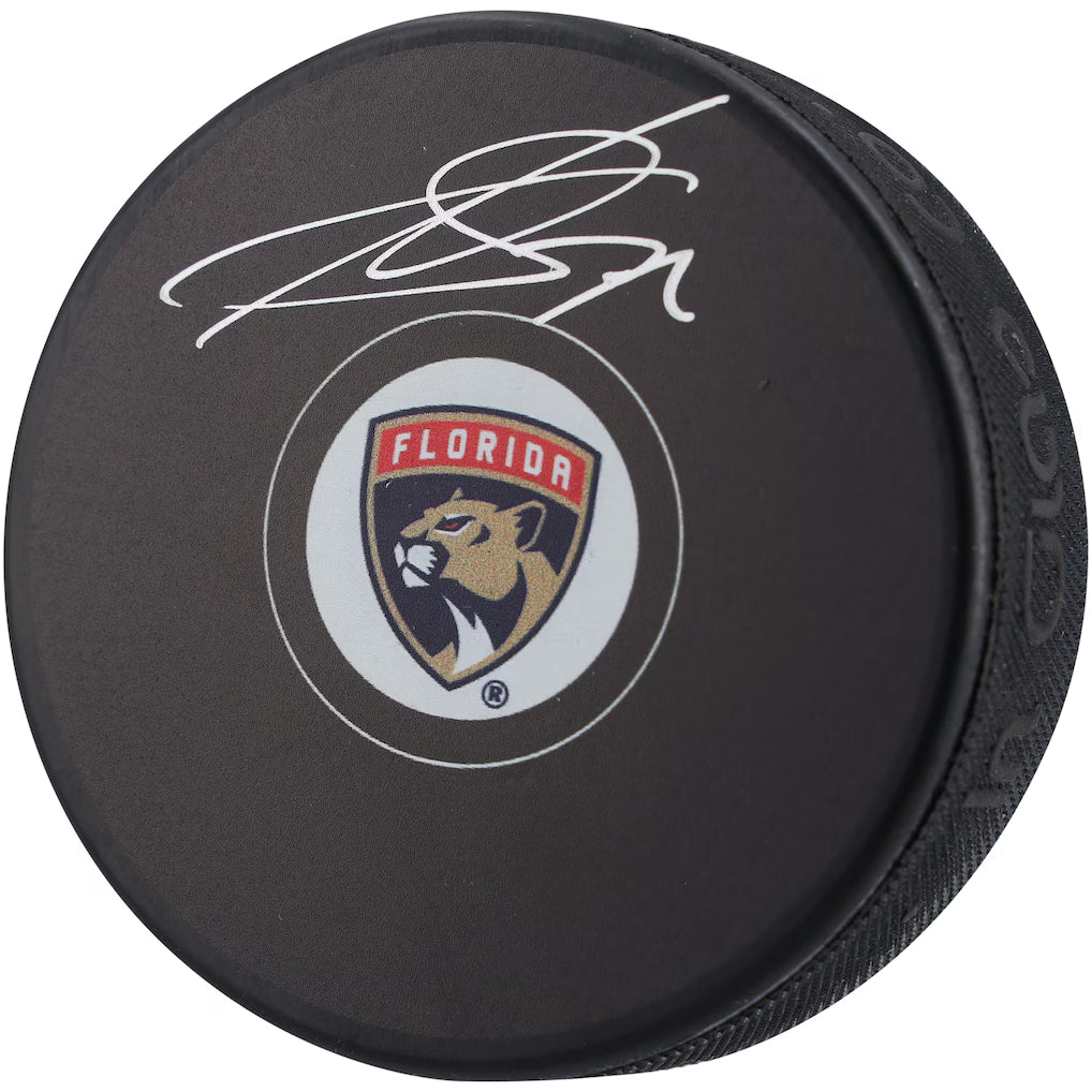 Sergei Bobrovsky Florida Panthers Autographed Hockey Puck (Fanatics Authentic)