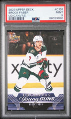 2023-24 Upper Deck Canvas #C101 Brock Faber PSA 9 (Rookie) | Eastridge Sports Cards