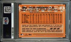 2023 Topps '88 Topps Silver Pack Chrome Autographs Orange Refractors #T88C7 Tyler Freeman #09/25 PSA 9 (Rookie) | Eastridge Sports Cards