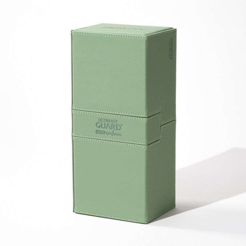 Ultimate Guard Twin Flip n' Tray 266+ Deck Case - Green (2022 Exclusive)