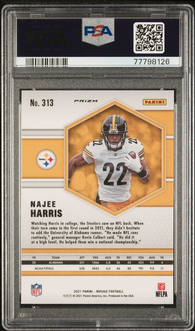 2021 Panini Mosaic Genesis #313 Najee Harris PSA 10 | Eastridge Sports Cards