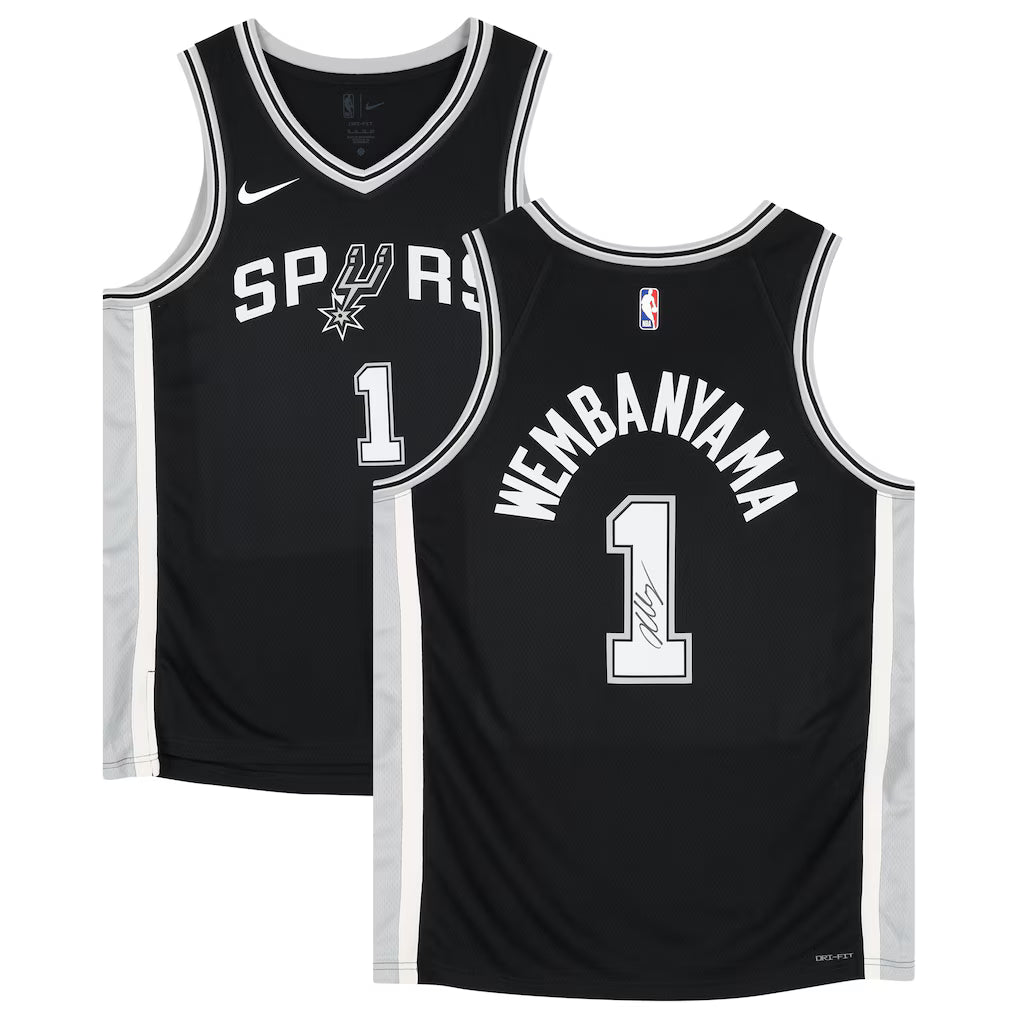 Victor Wembanyama San Antonio Spurs Autographed Nike Icon Swingman Jersey (Fanatics Authentic)