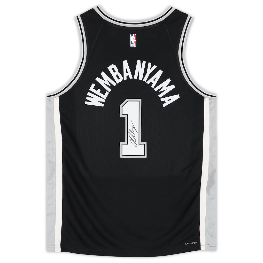 Victor Wembanyama San Antonio Spurs Autographed Nike Icon Swingman Jersey (Fanatics Authentic)