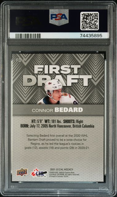 Upper Deck Announces Exclusive Autograph Trading Card Deal with Number One  NHL Draft™ Pick Connor Bedard