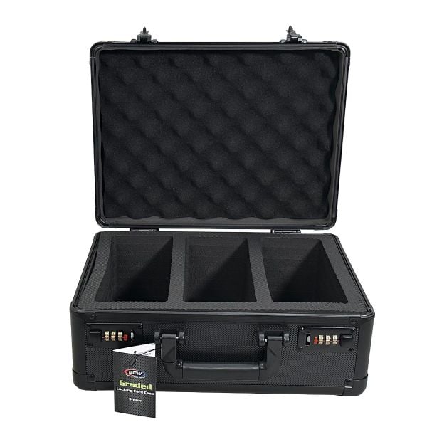 BCW Graded Card Lock Case - 3 Row (Black)