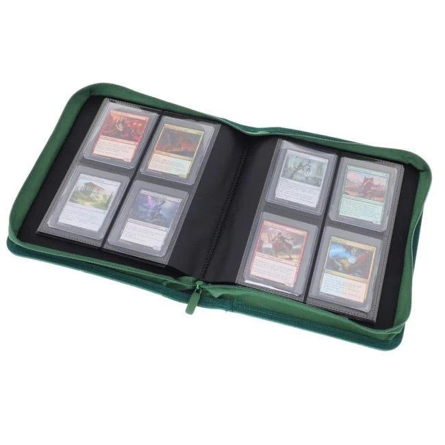BCW Toploader Z-Folio 4-pocket Zip Album - Green