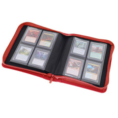 BCW Toploader Z-Folio 4-pocket Zip Album - Red | Eastridge Sports Cards