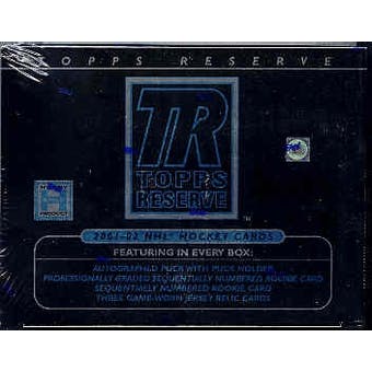 2001-02 Topps Reserve Hockey Hobby Box