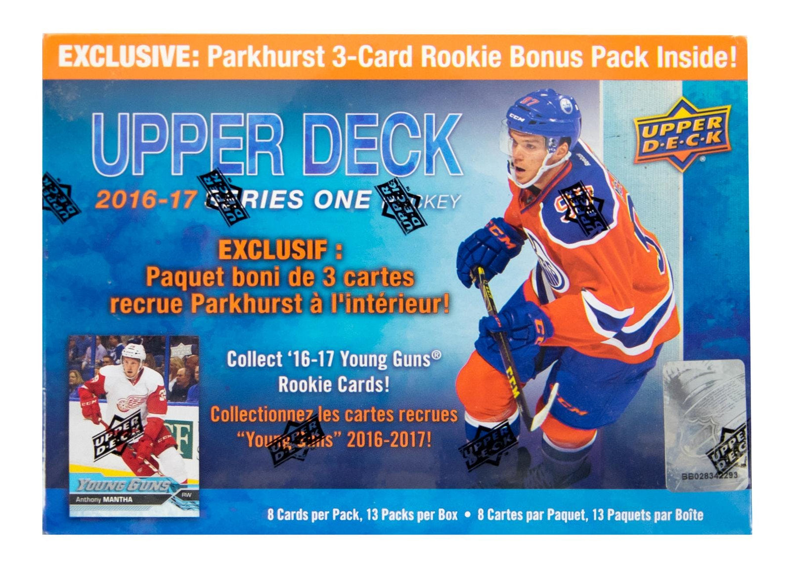 2016-17 Upper Deck Series 1 Hockey Mega Box (w/ Exclusive Parkhurst Bonus Pack)